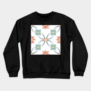 Old floral tiles Crewneck Sweatshirt